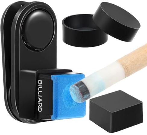 Porte-craie Magnétique Pour Queue - De Billard Avec Clip Anti-Fuite | Accessorio Pratique Pour Salle De Biliardo, Support Craie Aimanté Durable Salon, Bar, Club Ou Maison Entraînement Pratique Sport