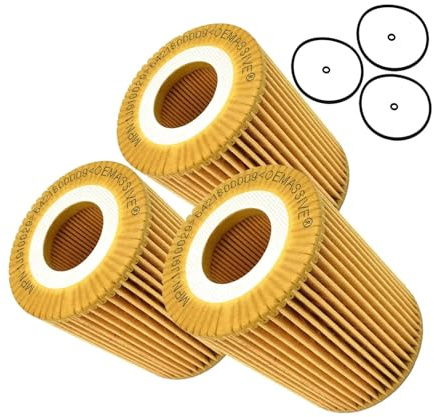 Autofilter 3x Ölfilter passend für Mercedes-Benz E-Klasse T-Modell S211 E280 E320 CDI 4-matic 2005-09 OM642.920/921 2987 cm³ 3,0 l