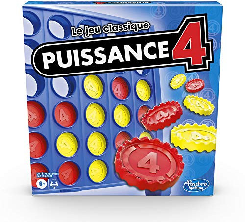 Puissance 4, Le Jeu de société et de Plateau pour Enfants, stratégie pour 2 Joueurs, aligner 4 pions, pour Enfants, dès 6 Ans