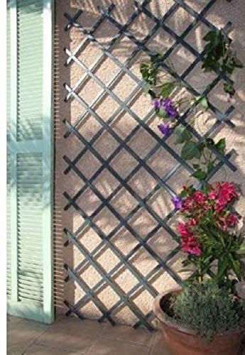busybee 2 x GREY Expanding Plastic Garden Trellis 180 X 40cm 1.8m New PVC Trellis