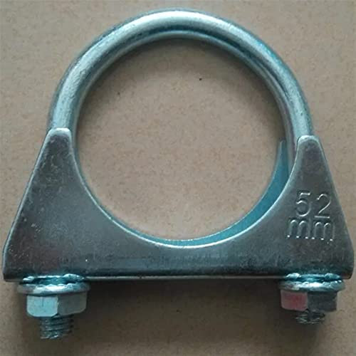 Universal Hose Pipe Clamps, 1PCS Exhaust Pipe Strength Pipe Stuck Pipe Clamp Fixed Throat Hoop Clamp Under Collar Band U Tube Hoop 25-80mm (Size : 80mm)