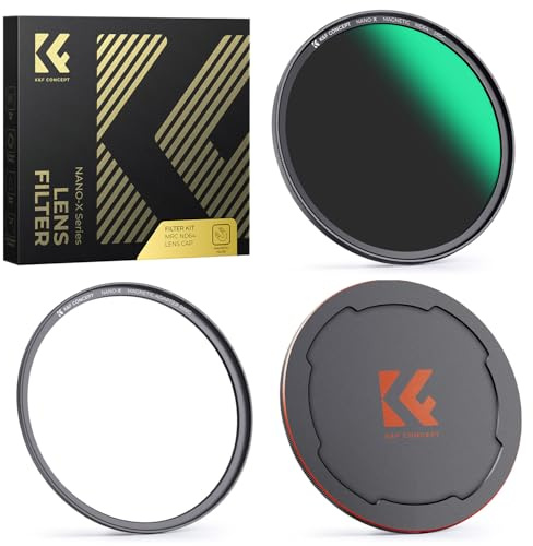 K&F CONCEPT A1 72mm ND Filter Graufilter ND64 (6 Stop) Magnetisches | mit Magnetisches Objektivdeckel 72mm, Optisches Glas,Nano-Beschichtung,Nano-Xcel,FG704