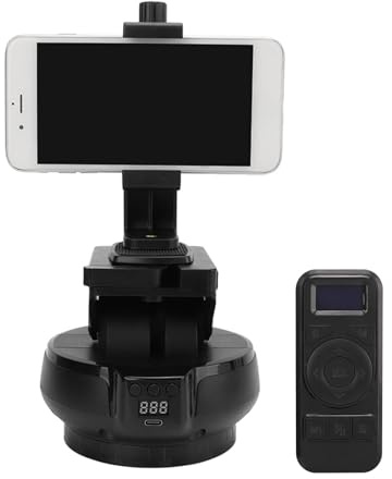 Akozon 2,4 G Motorisierter Panorama-Stativkopf Motorisierter Kamera-Schwenk-Neigekopf Motorisierter Schwenk-Neige-Panoramakopf mit Fernbedienung Für Handykamera