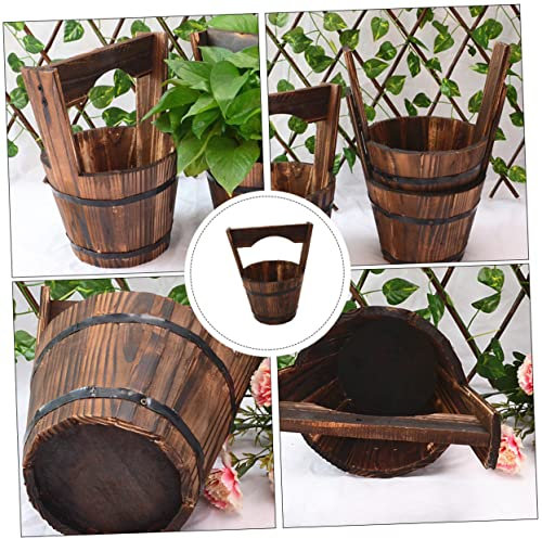 Cabilock Pot De Fleurs Suspendu Vintage Pot Créatif Forme De Seau pour Plantes Succulentes Et Fleurs Décoration De Jardin Et Balcon