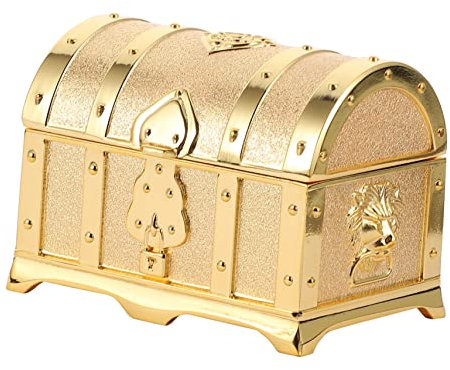 Warmhm 1stück Stylische Aufbewahrungsbox Aus Vintage Schatztruhe Für Schmuck Praktische Langlebige Oxidierende Aufbewahrungslösung Für Schmuckstücke Für Kleiderschrank