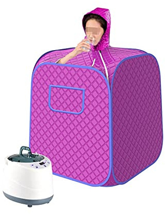 KOZWAY Accessoires de Sauna Spa à Domicile Steam Portable à la Maison Sauna Romms Upgrade 2l Steamer Tente légère Une Personne Spa Body Spa for Perte de Poids Thérapie de désintoxication