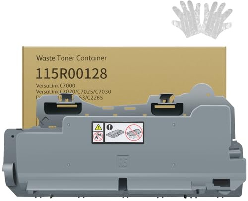 115R00128 Waste Toner Bottle for Xerox VersaLink C7030 C7025 C7020 C7120 C7125 C7130 Printers,Compatible Replacement 115R00129 Waste Toner Container for Xerox VersaLink C7000/DN and CWAA0885 Toner Box