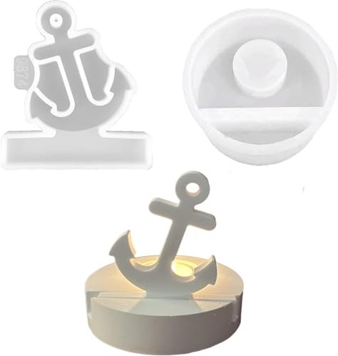 Silikonform Kerzenhalter, Silikonformen Gießformen, Silikon Gießform Kerzenhalter, Gießform Kerzenhalter, Silikonform Teelichthalter, Gießform Beton Kerzenhalter, Gipsformen zum Gießen (Anker)