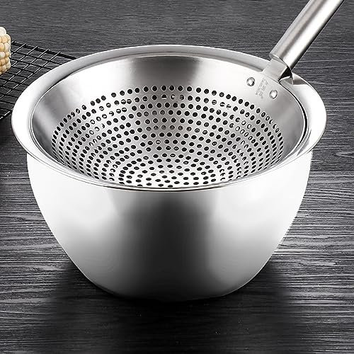 Cuchara Coladora, Cuchara Ranurada Para Espumadera, Apertura De 3 Mm, Filtro Fino De Acero Inoxidable 304, Mango Cómodo, Cuchara Ranurada Para Cocina(22cm)