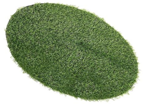 Ciieeo Artificial Grass Table Mat Faux Turf Round 60cm Diameter 2.5cm Thick Outdoor Table Decor Realistic Green Artificial Grass Mat for Patio Dining and Coffee Bar