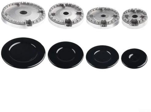 Cooker Hat Set Oven Gas Hob for SABAF Gas Stoves, Burner Crown Flame Cap Cover Replacement for Kitchen Accessories