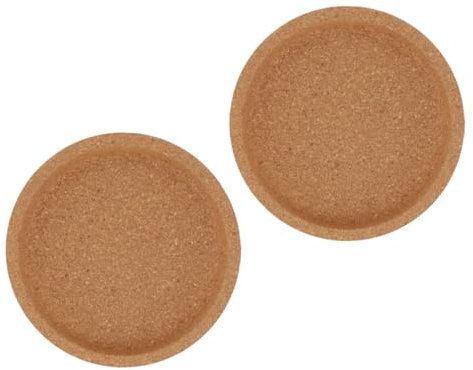 Cabilock Posavasos De Corcho De 2 Piezas Tapete Aislante del Calor Tapete Antideslizante para Taza De Escritorio Tapete De Taza De Estilo Simple para El Hogar