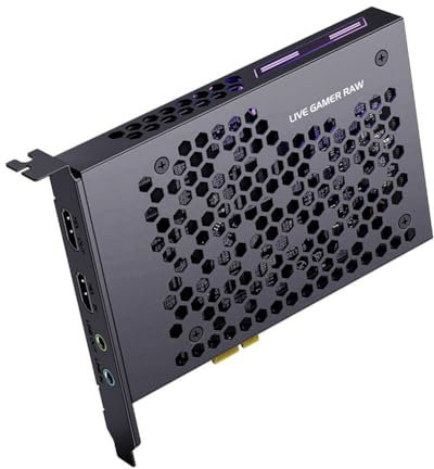 JNJOOD PCIE 4K Raw 324B Live Gamer Videospiel-Aufnahmekarte für Aufnahme und Live-Streaming für Videokameras für Spielsysteme