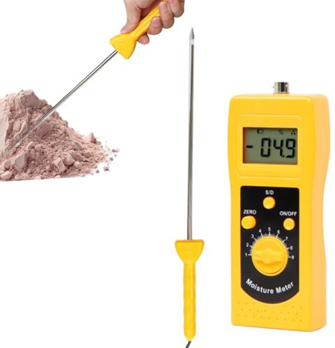 HGTRH Medidor de Humedad, Detector de Humedad de Arena de Tierra y Río con Digital LCD Humidímetro Digital para Medir el Contenido de Humedad de Diversas Arenas de Río 5%-90% RH