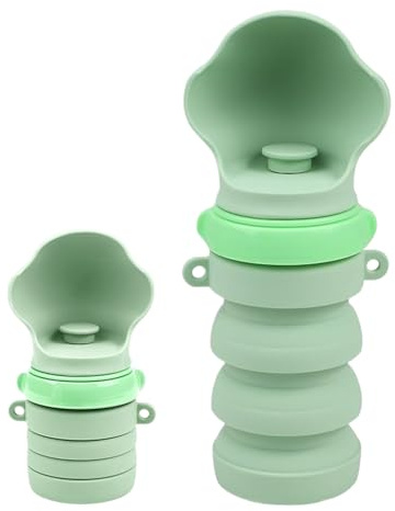 Botella de agua portátil para perros | Vaso plegable resistente a las fugas, dispensador de cuenco de agua para perros - para senderismo, camping, al aire libre, caminando playa, parque viaje