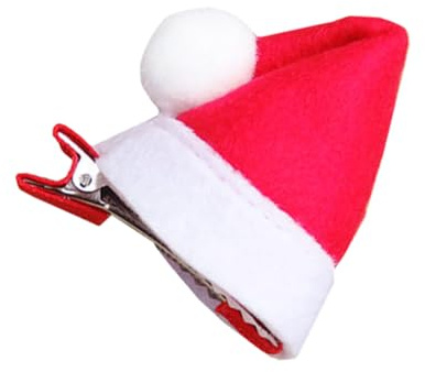 ifundom Weihnachtsmann-mini-haarclip Dekorative Haarspange für Junge Mädchen Weihnachtsfeiern Haarklammer Entenschnabel-haarbinder Weihnachtshaarnadel
