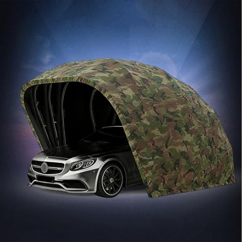 Auvent de voiture pliable rétractable avec verrouillage au sol à pied, tente de garage portable pour protection extérieure du véhicule