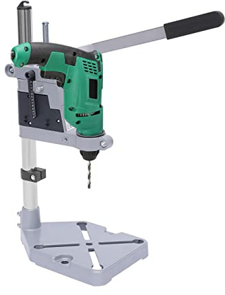 Universal Bench Drill Press Stand, 38-42mm Clamping Diameter, Adjustable Vertical Pillar Table for Workbench with Repair Tool Clamp and Collet for Electric Drills DIY Tool Press Hand Drill Holder
