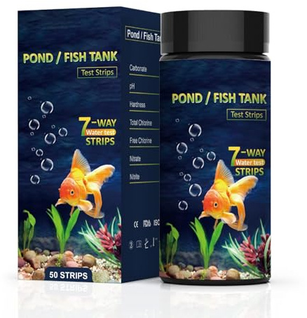 Kit de prueba de acuario, kit de prueba para acuarios, tiras de estanque de peces, prueba de ph, alcalinidad, cloro, carbonato, dureza