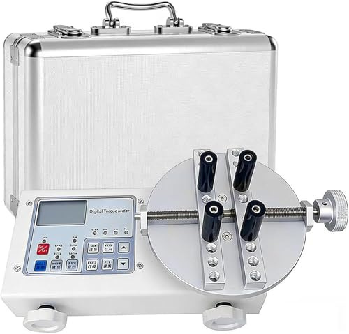 Digital Torque Meter Gauge 0.004-50.00 N·m, Bottle Cap Tester with 10-160mm Clamping Diameter, Screwdriver Wrench Measurement Tool