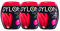 New Dylon Maschinenfärbemittel, 350 g, Tulpenrot, 3 Stück