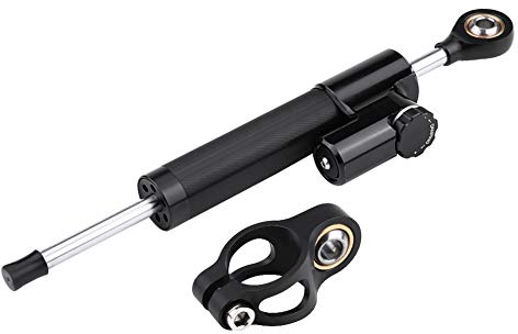 Lenkungsdämpfer, Universal Motorrad | Stabilisator geschwindigkeitsabhängige Dämpfung Aluminium eloxiert Fahrwerkskontrolle für die meisten Modelle