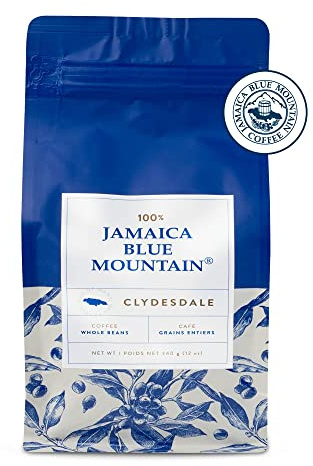 JA Coffee – 100% Jamaica Blue Mountain Coffee, Medium Roast, Whole Beans - Premium Arabica, Bag of 340 grams (0.75 Pounds - 12 ounces)