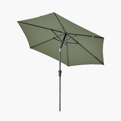 Pacific Lifestyle 3.5m Green Garden Parasol Outdoor | Patio Umbrella Garden Parasols | Canopy Outdoor Waterproof Garden Canopy | Sun Shades For Garden