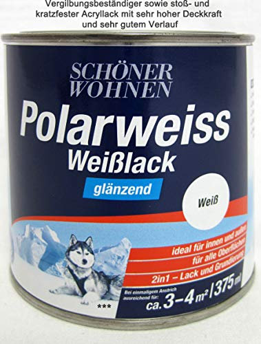Polarweiss Weißlack 375 ml glänzend Acryl-Lack
