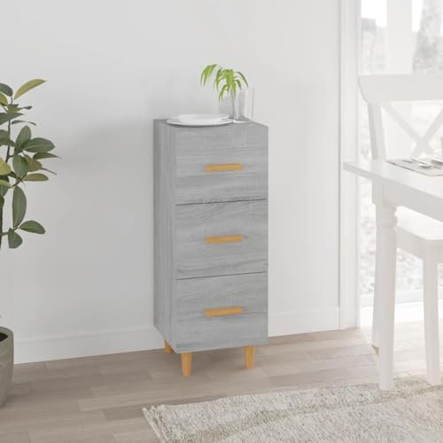 GuyAna Sideboard Grau Sonoma 34,5x34x90 cm Wohnzimmer Sideboard Schlafzimmer Holzwerkstoff