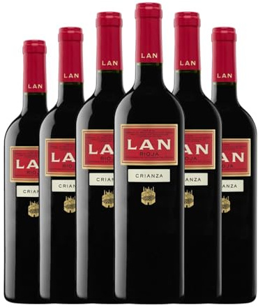 Lan Tempranillo Rioja Crianza 75 cl Vino tinto (Caja de 6 Botellas de 75 cl)