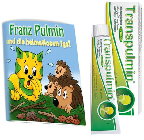 Transpulmin Erkältungsbalsam für Kinder: Wohltuender Balsam zur Anwendung bei Erkältung, Husten und Schnupfen, 100 g + Pixi Büchlein