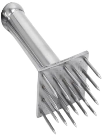 Alipis Attendrisseur De Viande en Métal Inoxydable 18 Aiguilles, Maillet à Viande pour Porc, Outil Cuisine Professionnel, Adapté Aux Particuliers Et Restaurants, Usage Culinaire