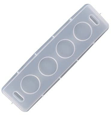 SHINEOFI Silicone Tray Cup Pad Mold Compatible with Epoxy Resin for Wine Glass Holder Coaster, Easy Demolding DIY Crafts Mold in White, for DIY Crafting Projects