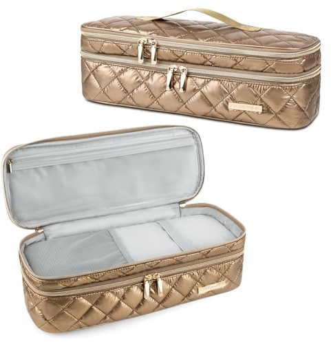 CANBOX Reise Tasche Für Dyson Airwrap Styler, Warmluftbürste Haartrockner Tragetasche, Doppelschicht Aufbewarhungstasche für Hair Dryer Haarglätter, Flauschiger Kamm Lockenbürste Zubehör