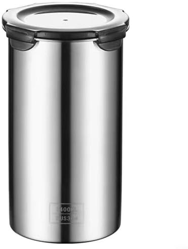 Lastdaytime Frischhaltedose aus Edelstahl, luftdicht, runde Öffnung, Behälter für Küche, Lebensmittelaufbewahrung, luftdichte Behälter (1400 ml)