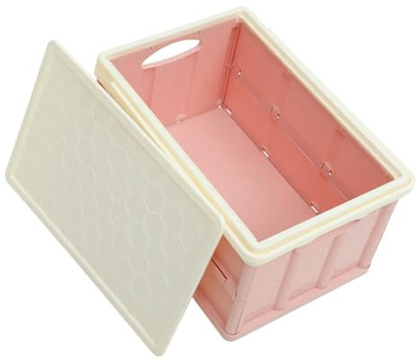 WHAMVOX Große Faltbare Aufbewahrungsbox Mit Deckel Und Rädern Vielseitiger Kunststoff-kleider Spielzeugorganizer Für Auto-kofferraum Kinderzimmer Und Wäsche Platzsparend Und Einfach Zu Rei