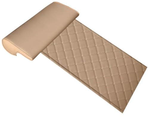 HBDTNTKF Auto Erweitertes Sitzkissen Für Hon-da CR-V 2012-2016, Seat Modification Leg Rest Beinstütze Kissen Kniepolster Komfort Cushion Innere Zubehör,E/Rhombus-Beige