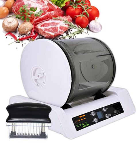 agreilduite Machine à Marinade Professionnelle - Minuterie de 10 h, attendrisseur de Viande et de légumes avec bidon de 5 L scellé et attendrisseur de Viande, Machine à Mariner la Viande Commerciale