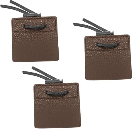 Tiardey 3 ST Läder Bågskytte Finger Tab Justerbar Bow Hand Protector Faux Leather Tab