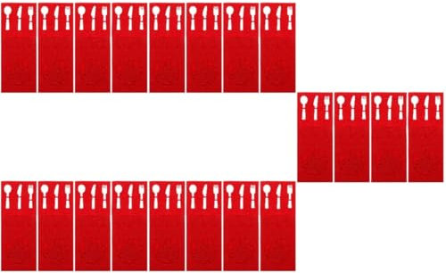 MAGICLULU 5 Ensembles À Couverts Cloche Couverts De Table Housses De Protection pour Couverts De Vaisselle Réutilisables D'argenterie De Noël Rouge Feutrine 4 Pièces * 5