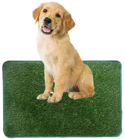Hundeklo Kunstrasen Hundetoilette, Haustier-Rasenmatte, Hunde Training Rasenmatte, Wiederverwendbar Training Pee Pads für Kleine und Mittelgroße Haustiere (46 * 71 cm)