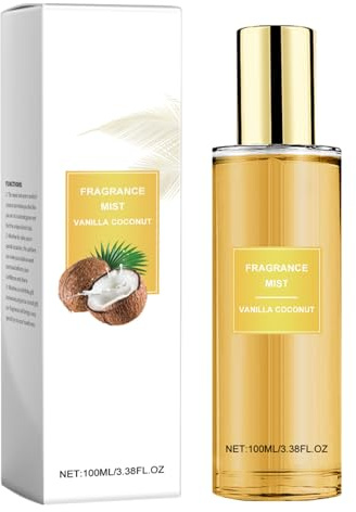 Vanille Parfüm, Bodyspray Damen 100ml, Bodyspray parfüm Mit Kokosnuss Serums, Lang Anhaltende Frische, Feuchtigkeitspflege, Ideal Für Den Sommer