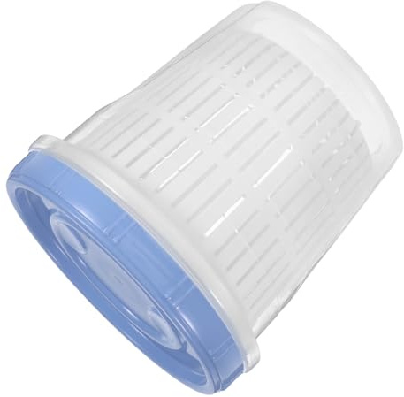 EXHUMKY Frasco Para Fermentación De Verduras Con Colador, Capacidad 1250 Ml, Plástico Azul, Cierre Hermético, Para Kimchi y Aperitivos, Uso Familiar, Recipiente De Almacenaje De Alimentos Funcional