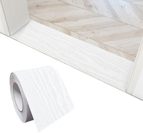 HAGJII Universel Barre De Seuil Adhesive Tapis Seuil De Porte Adhesif Peel-and-Stick Bande De Transition pour Plancher pour Les Transitions De Sol(E_15CM)