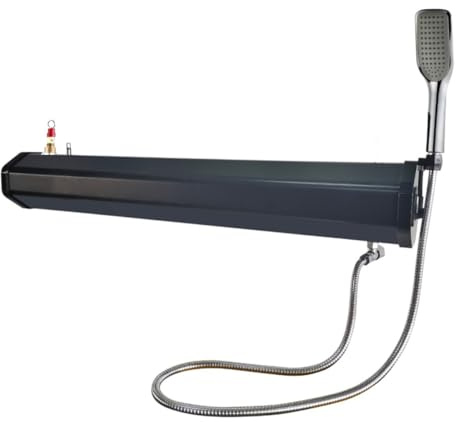 EGO INTERIORS Solar-Dusche Auto, Camping, Tragbar, 30 Liter Kapazität, Handdusche, Schwarz, Cordoba