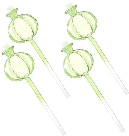 Gatuida 4 pièces Lot de Globes Arrosage Automatique Transparent Système Auto Irrigation pour Plantes Pot Forme Cactus Pratique pour Arrosage Prolongé des Plantes Intérieur et Extérieur