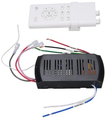 Fockety Kit de Télécommande Universel pour Ventilateur de Plafond, Récepteur de Télécommande pour Ventilateur de Plafond, de Remplacement Longue Distance pour Lampe de