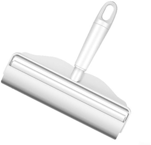 EffiFish Fusselrolle 16cm Extra Breit Teleskopgriff Tierhaarentferner für Möbel Böden Vorhänge Staub Fusselreiniger mit Schutzhülle
