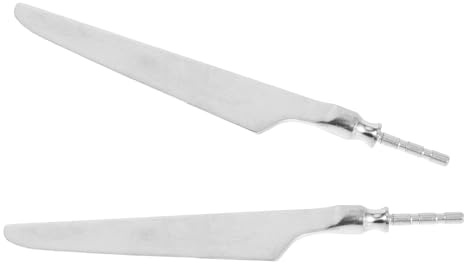 MAGICLULU 2 Pièces de Rechange pour Couverts à Tête de Couteau Occidental en Acier Inoxydable Argenté, Design Facile à Remplacer pour Besoins Uniques de Restauration